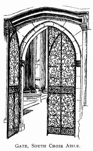Gate, South Choir Aisle.
