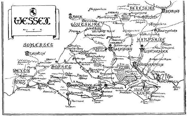 Map of Wessex.